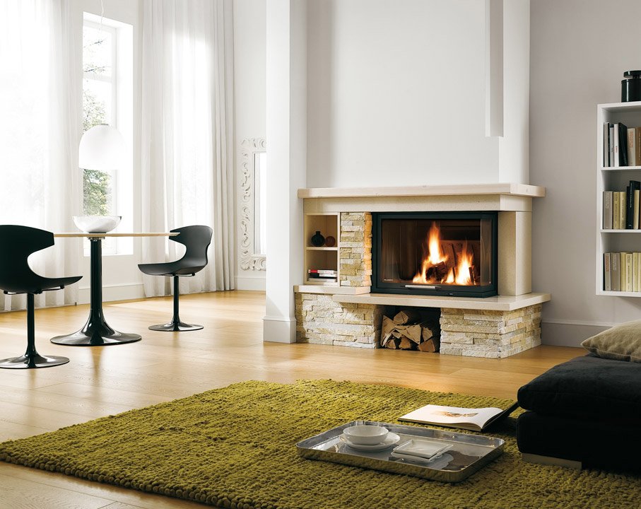 Caminetto Liverpool con trave