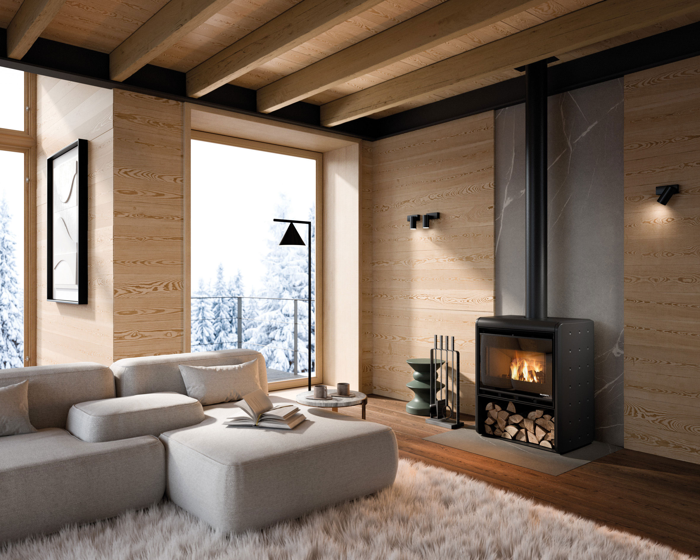 Stufa a legna Sahara