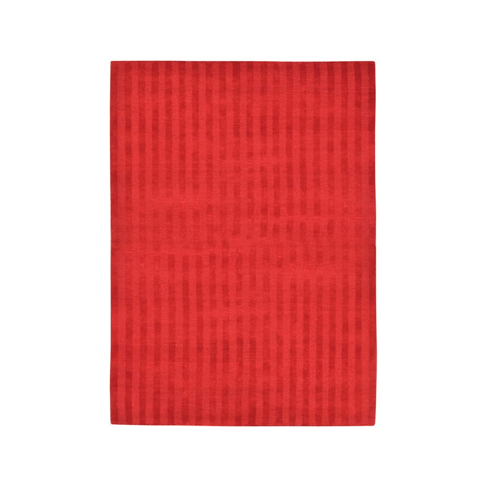 Teppich Vertical Stripes Red