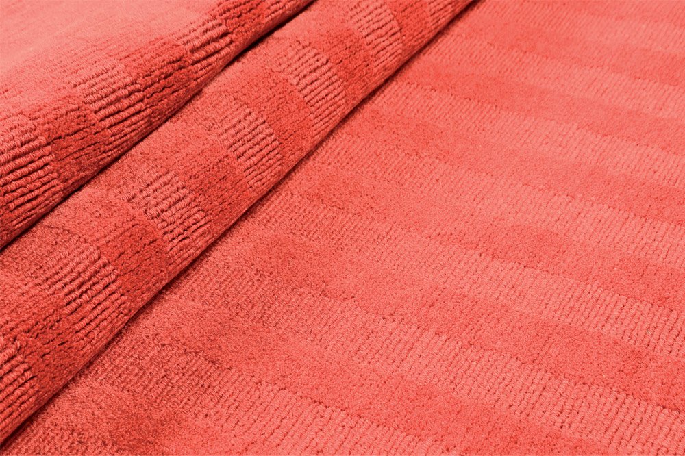 Teppich Vertical Stripes Red