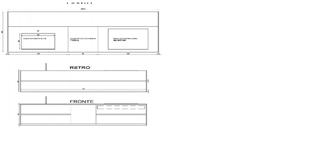 Cucina Isola BLADE + Colonne FRAME Modulnova
