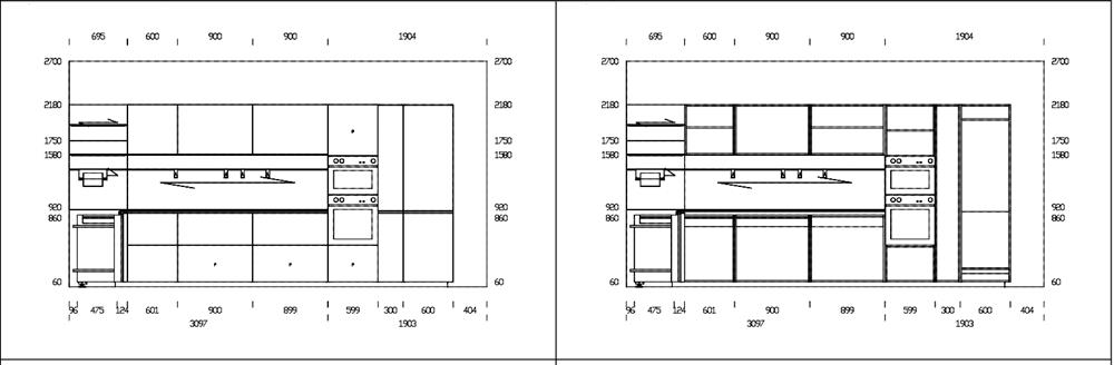 Cucina modello Forma mentis con penisola valcucine