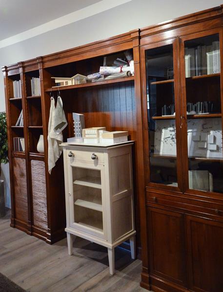 MARCHETTI libreria MG 800 noce nazionale massello