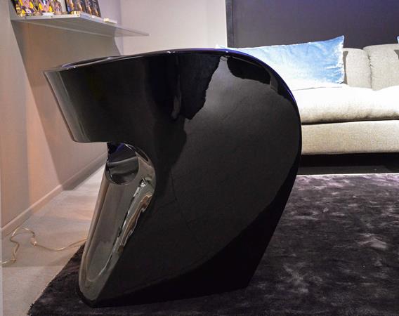 MOROSO poltrona Little Albert laccato nero lucido