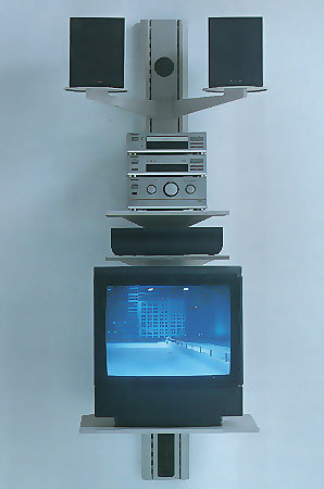 Porta Tv a parete Totem Desalto