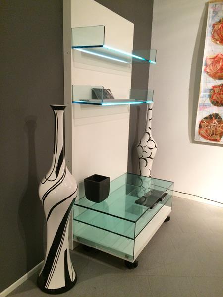 TONELLI Lighterie pann mensole luce+carrello Tv