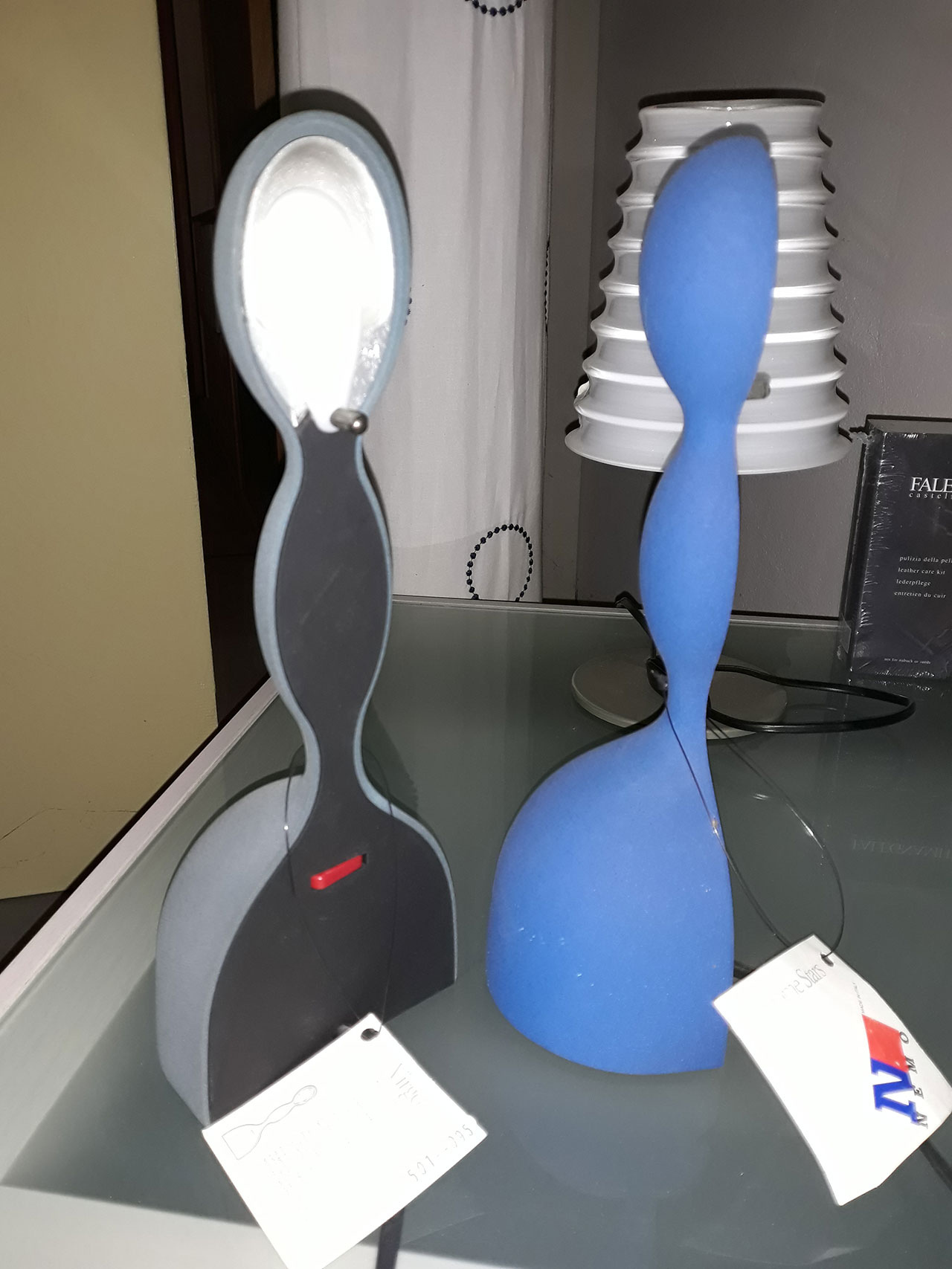 Lampada da tavolo VIRGO NEMO colore Blu
