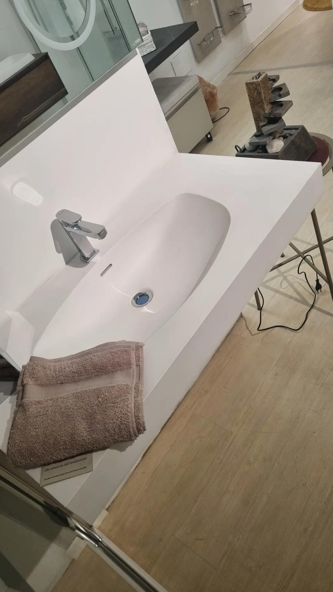 lavabo corian bianco opaco