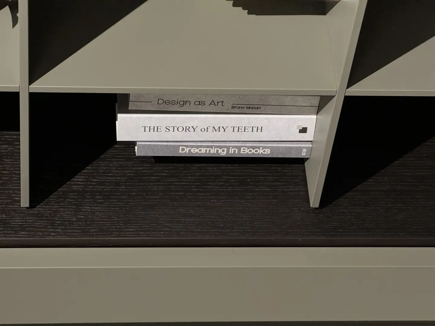 libreria Selecta Lema rovere carbone laccato basalto