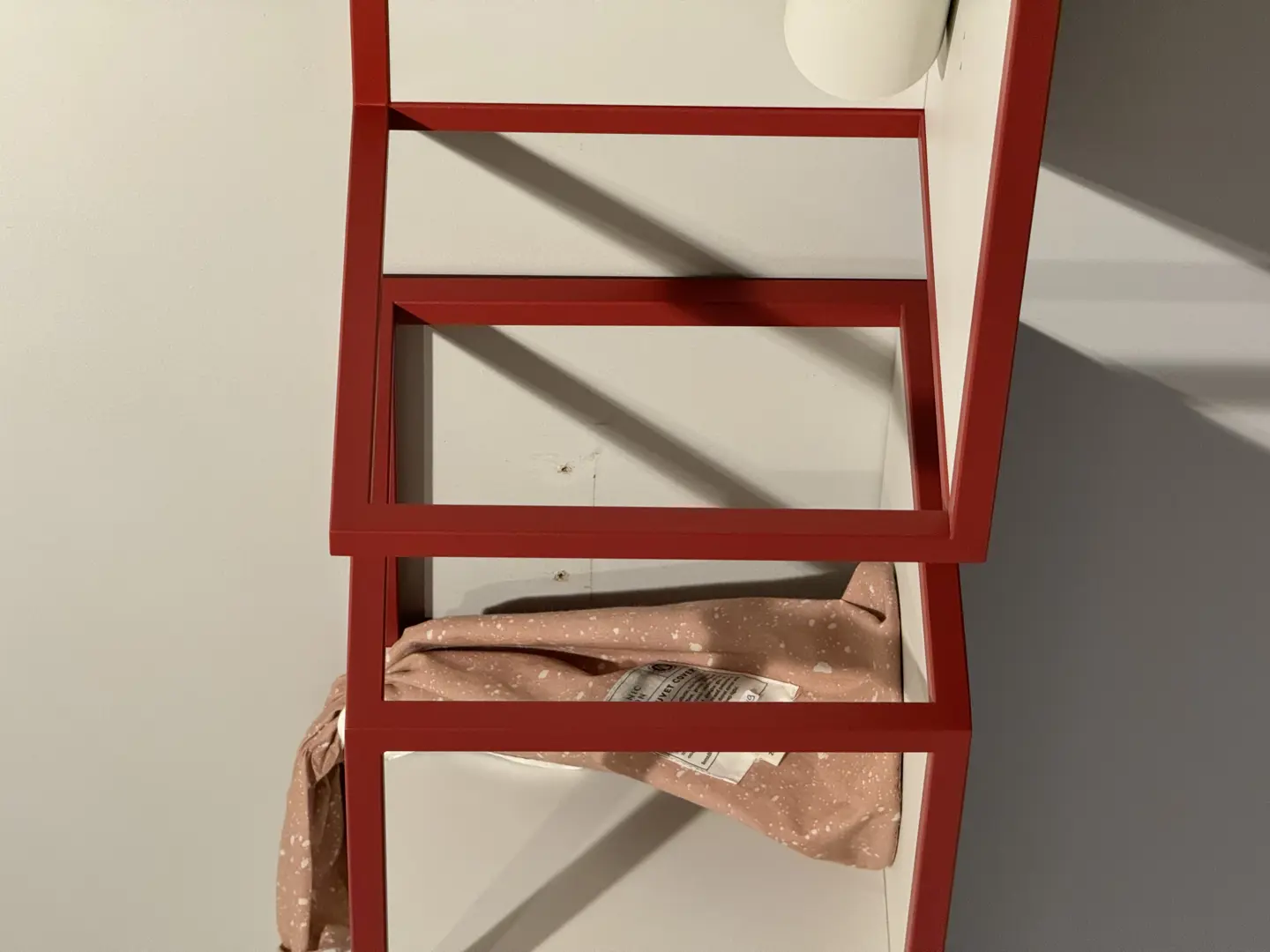 NIDI coppia mensole metallo ciliegia+3 pomoli Fefé ciliegia