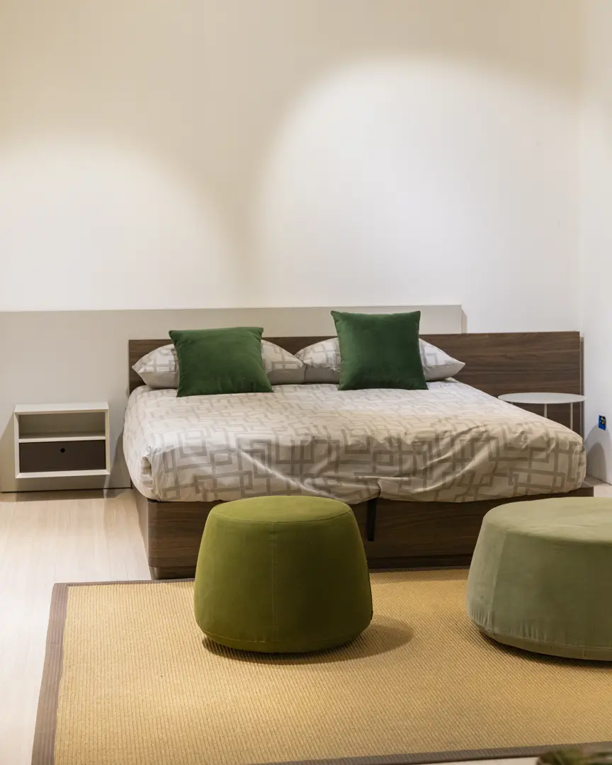 Letto Novamobili Time - con contenitore doppia alzata