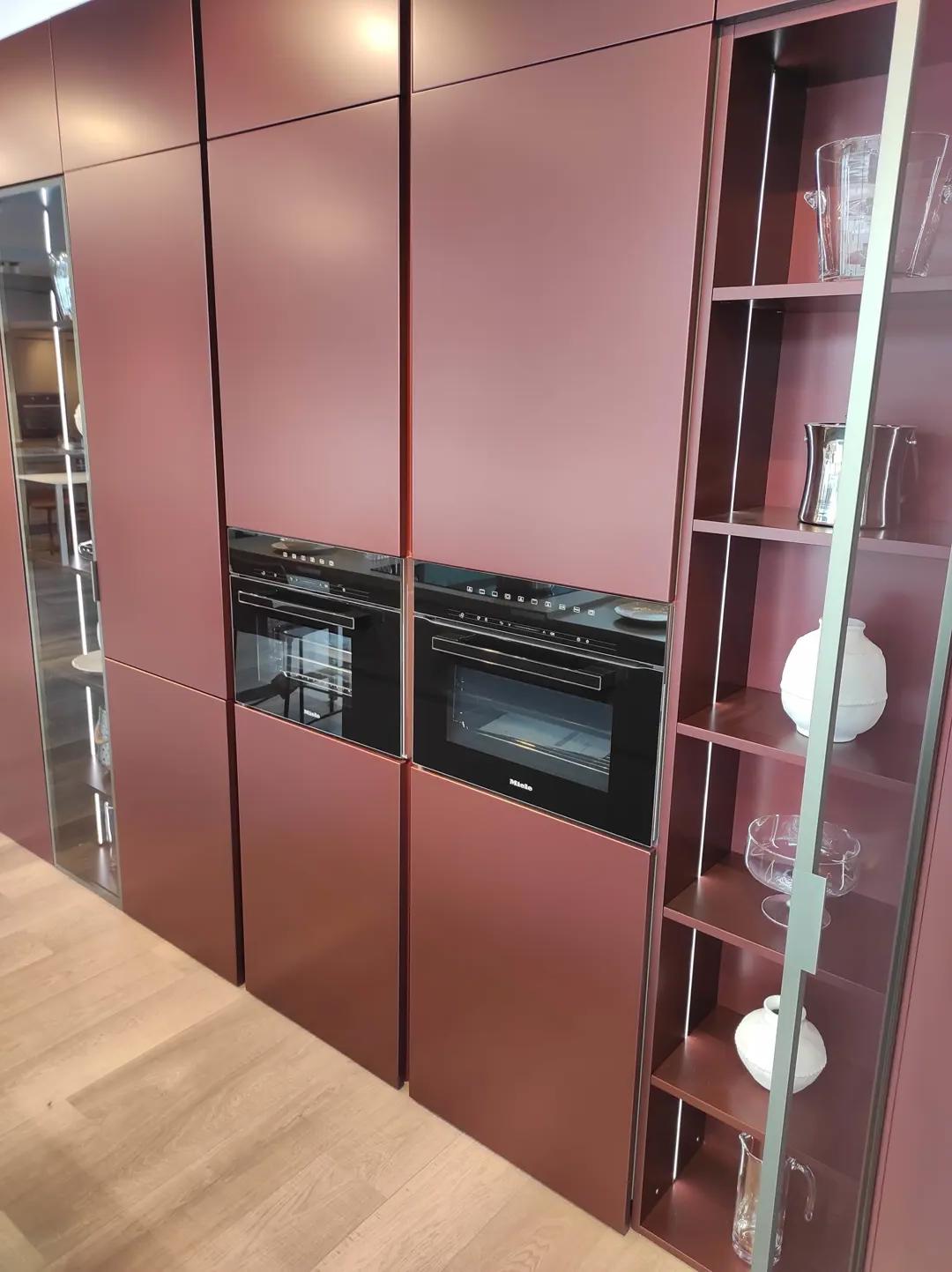 CUCINA MOD. LOUNGE LACCATO METALLO ROSSO