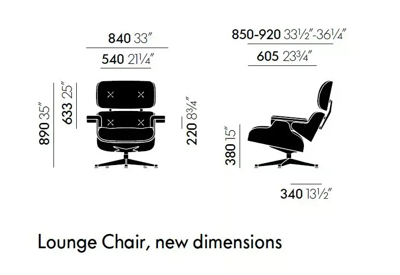 EAMES LOUNGE CHAIR & OTTOMAN SPECIAL EDITION  Phlox Verde
