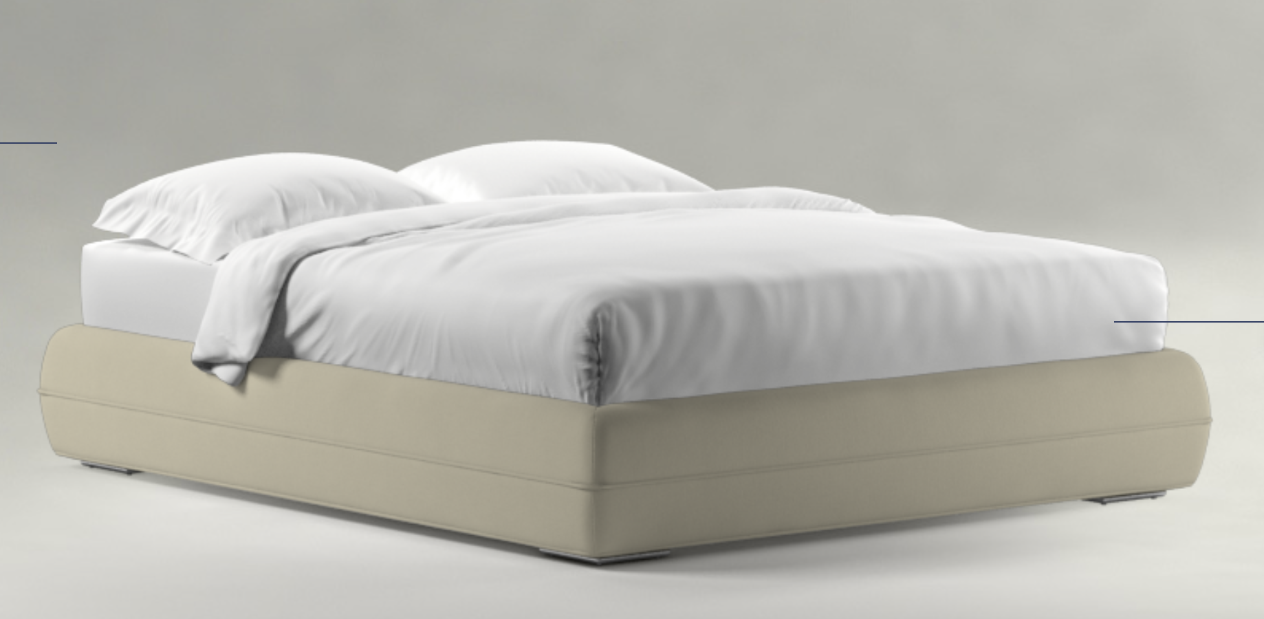 Letto Sommier Mandarine Flou