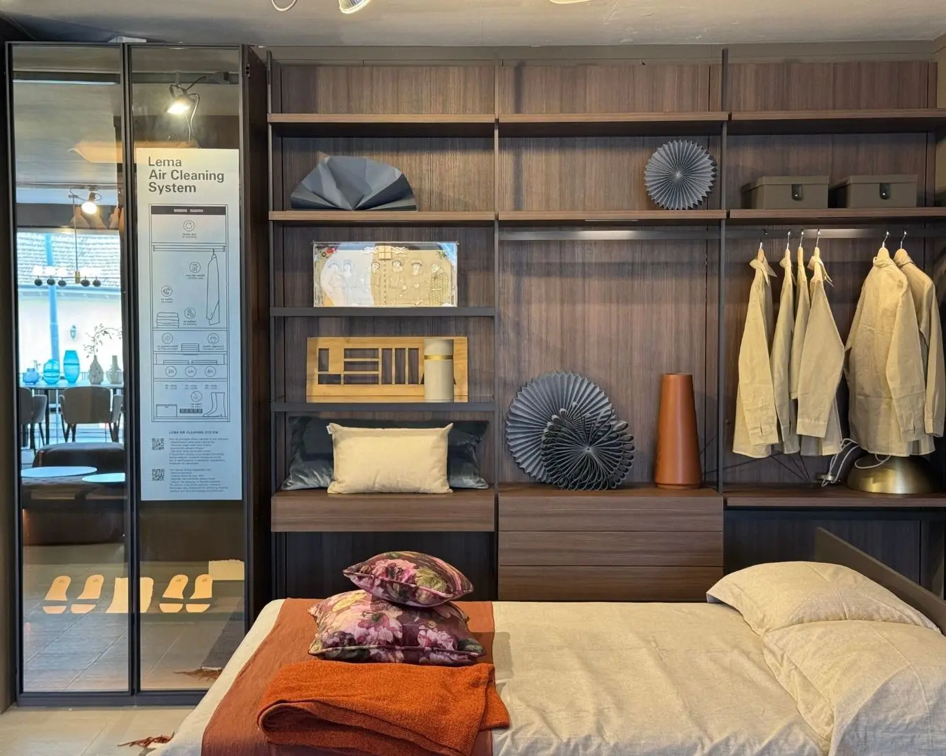 cabina armadio lema Hangar Larice Moka