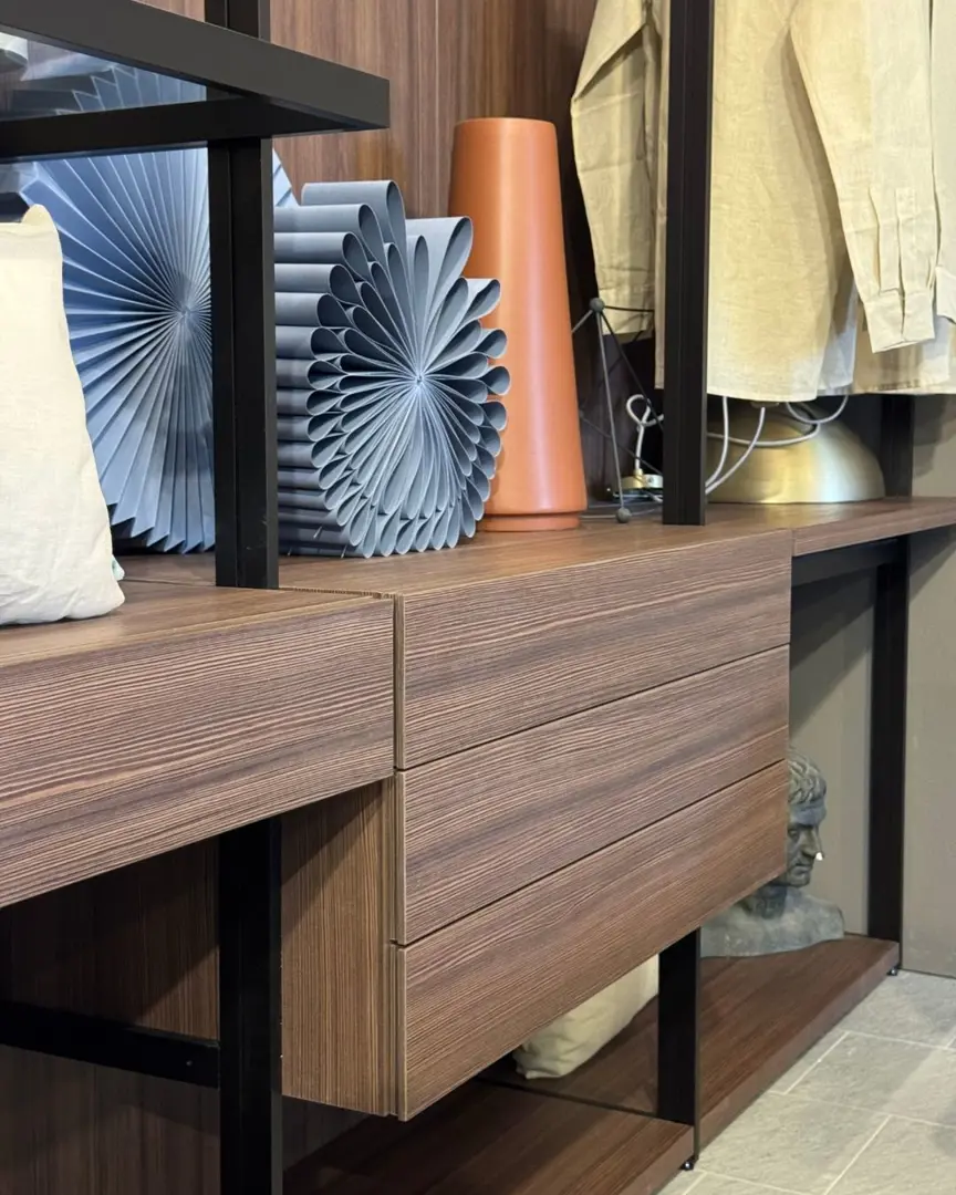 cabina armadio lema Hangar Larice Moka