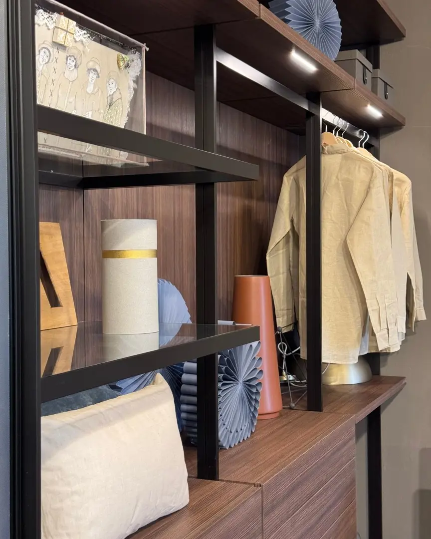 cabina armadio lema Hangar Larice Moka