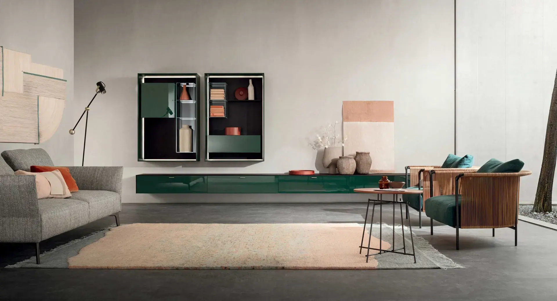 LT40 Lema laccato verde opaco e lucido assenzio