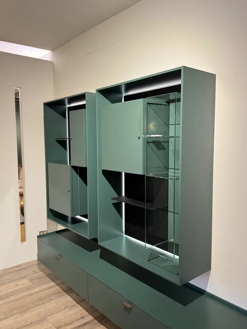 LT40 Lema laccato verde opaco e lucido assenzio