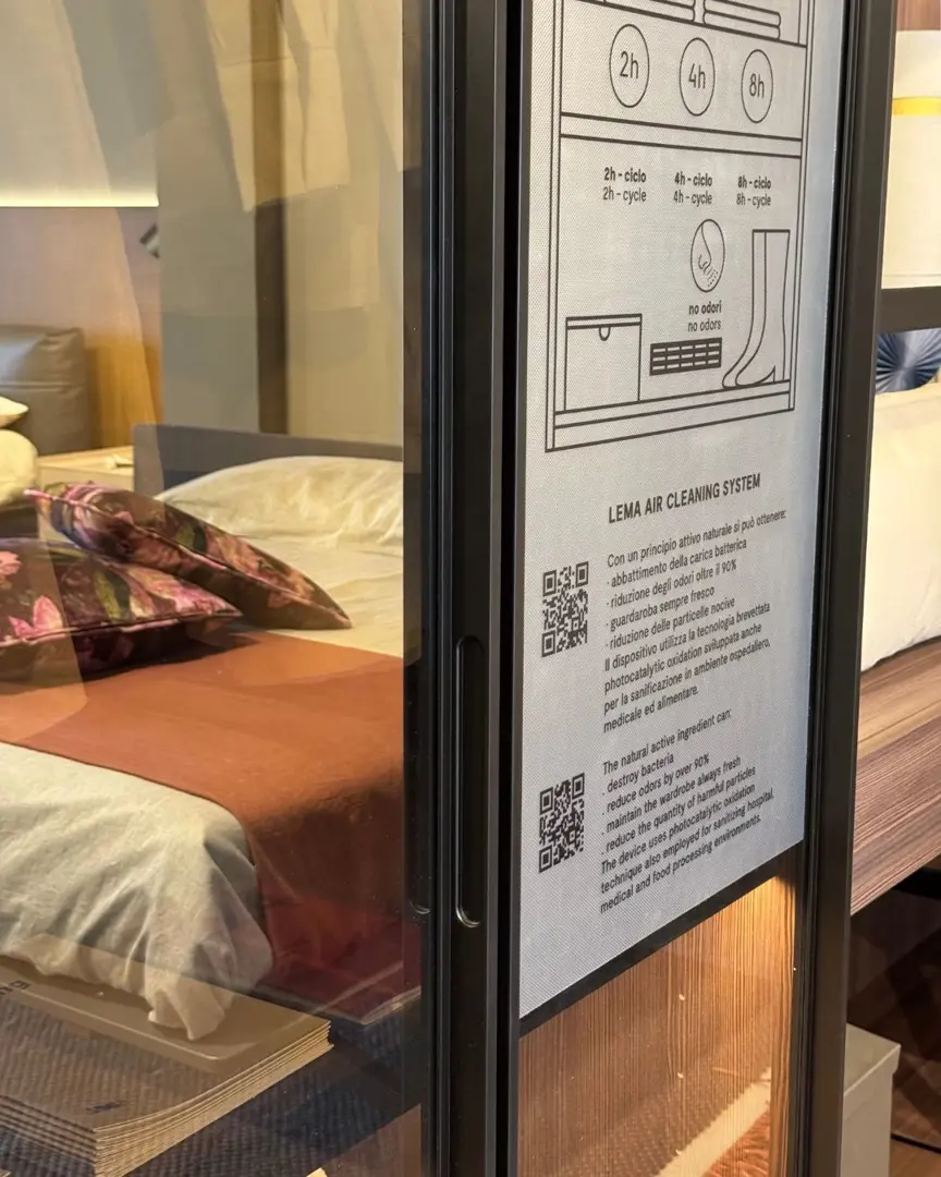 Armadio vetro Dandy Lema con Air Cleaning System