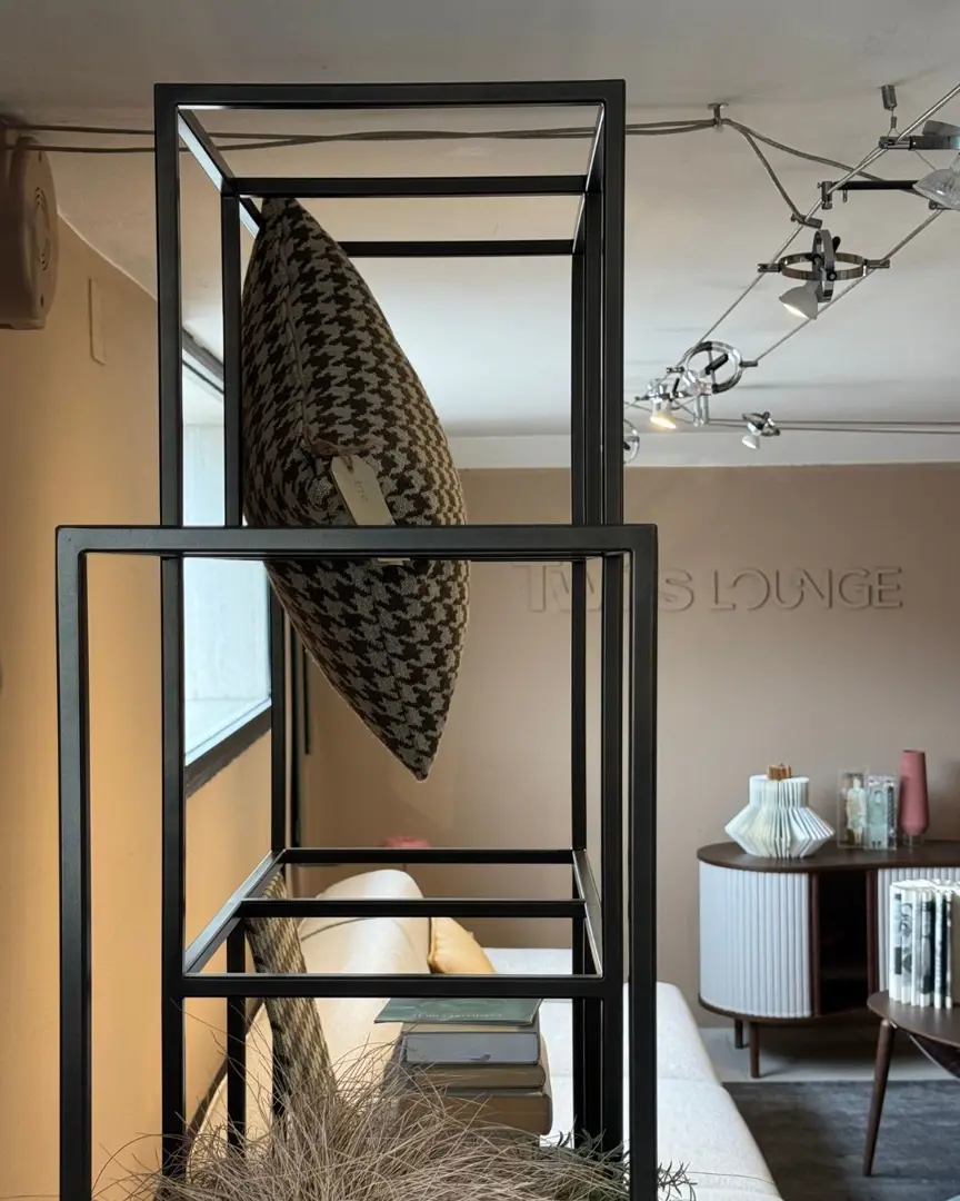 Set libreria modulare Twils con schienali tessuto