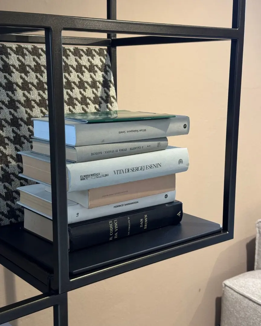 Set libreria modulare Twils con schienali tessuto