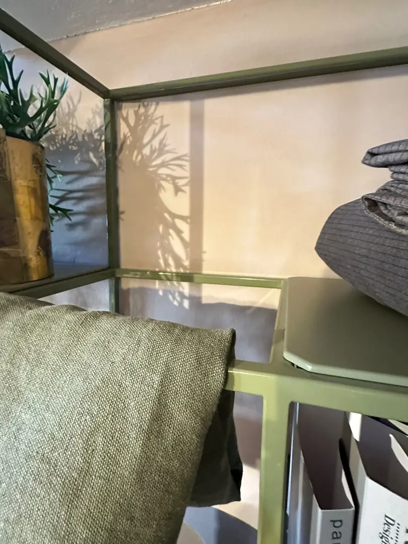 Set Libreria a parete Twils verde e vinaccia