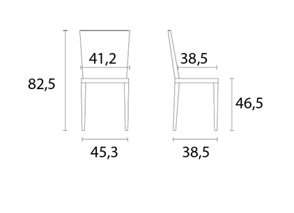 Sedia Scavolini Lean