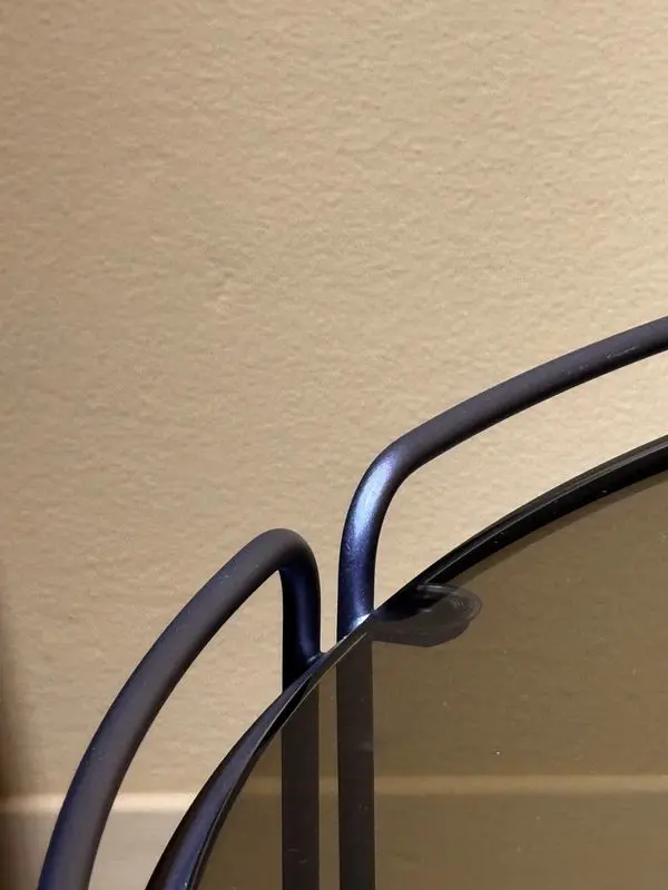 tavolino alto Monolith metallo e vetro brunito