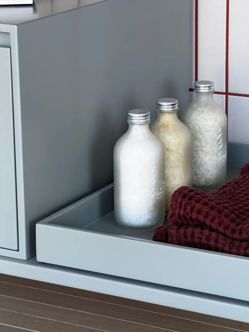 Mobile lavabo Velo Nic design verde salvia