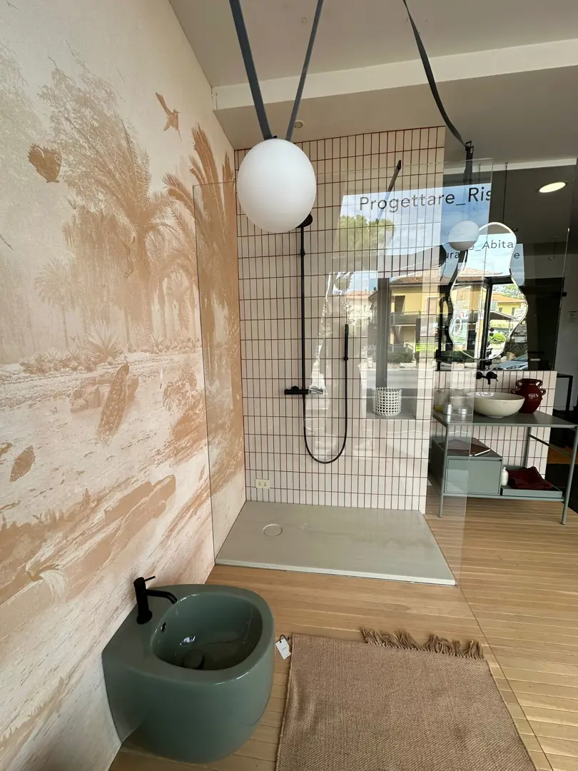 coppia sanitari verde Amazzonia Nic Design