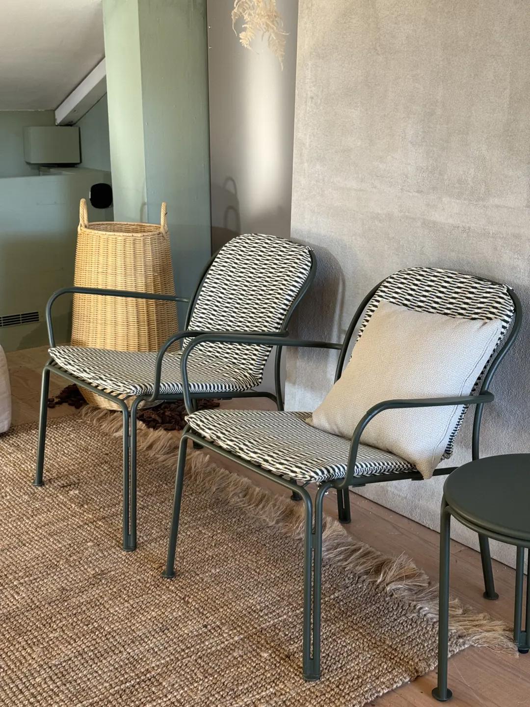 Thorvald 2 poltrone lounge con cuscini Outdoor