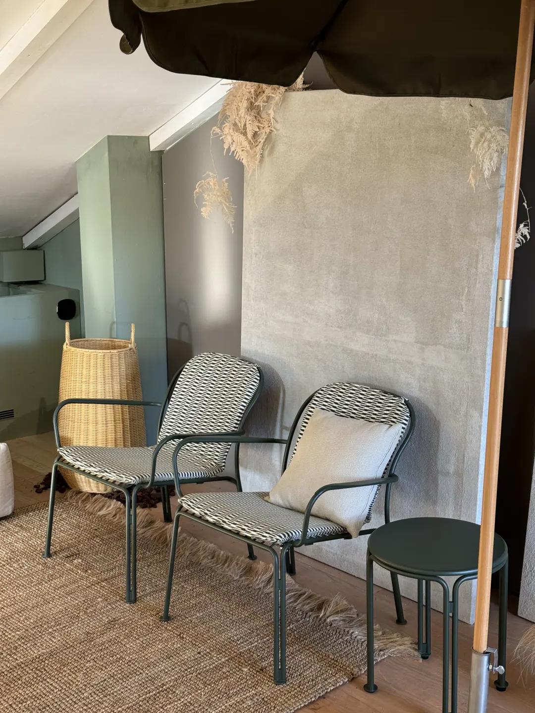 Thorvald 2 poltrone lounge con cuscini Outdoor