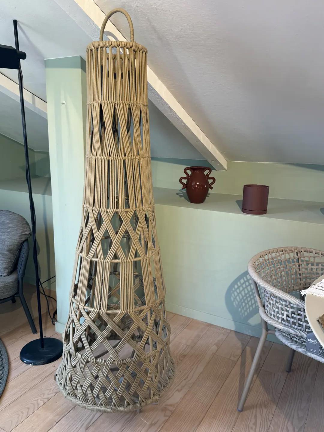 Tribal lampada intrecciata con luce led ricaricabile