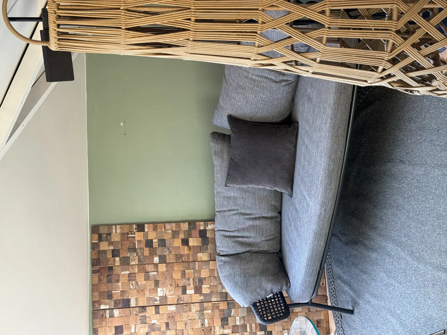 Tribal lampada intrecciata con luce led ricaricabile