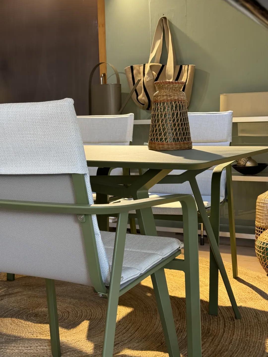 Milo tavolo outdoor pranzo rettangolare verde