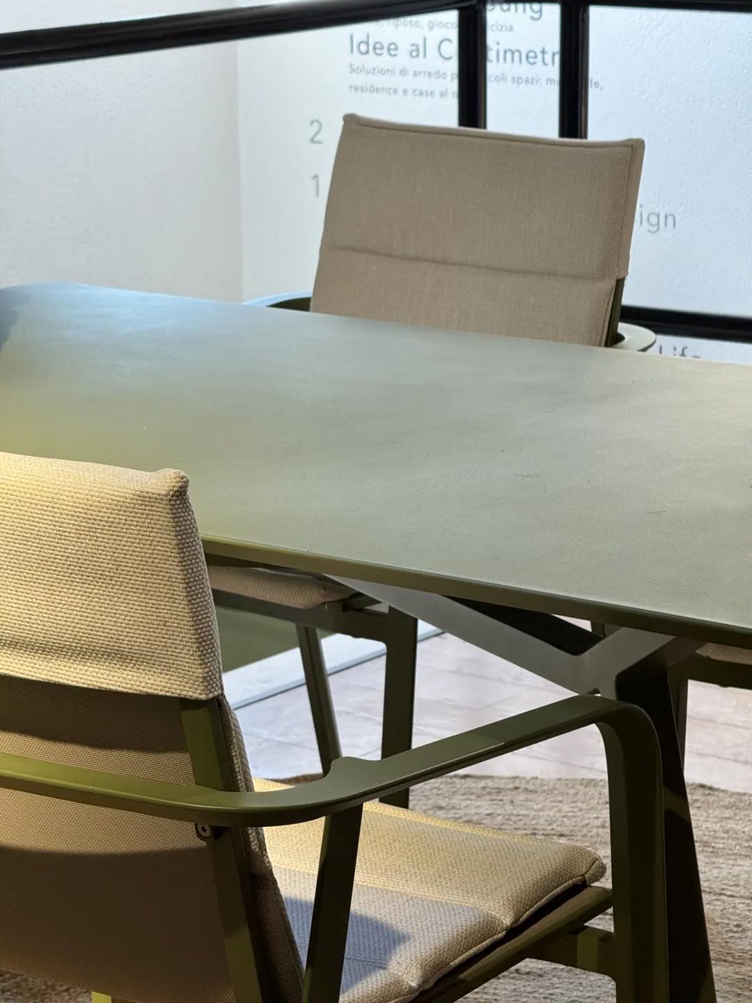 Milo tavolo outdoor pranzo rettangolare verde