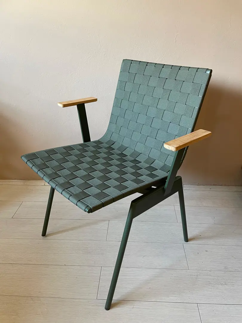 Ville tavolo Outdoor verde con panca e 2 poltroncine