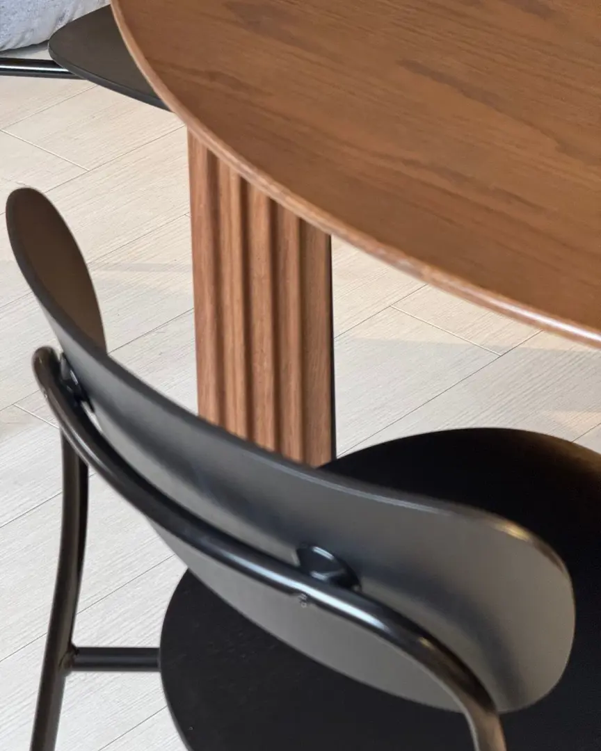 tavolo pranzo tondo allungabile Comfort circle rovere scuro