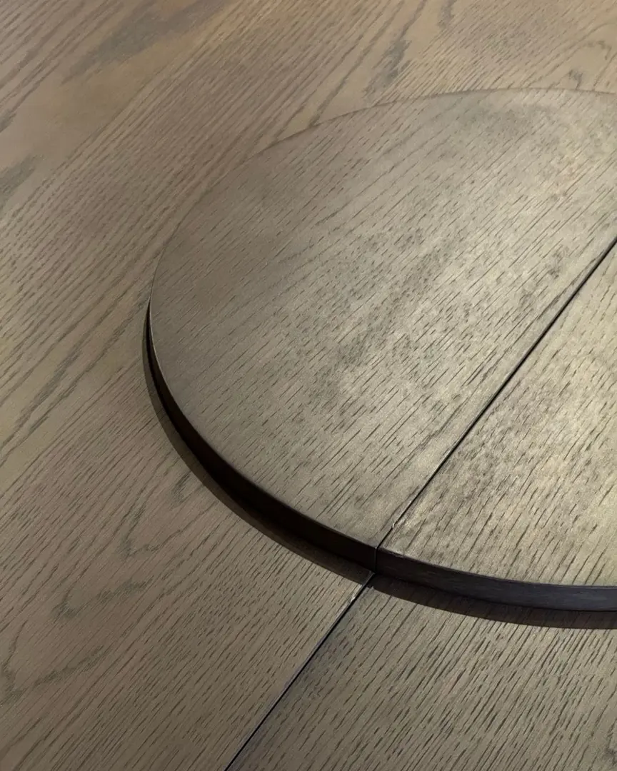 tavolo pranzo tondo allungabile Comfort circle rovere scuro