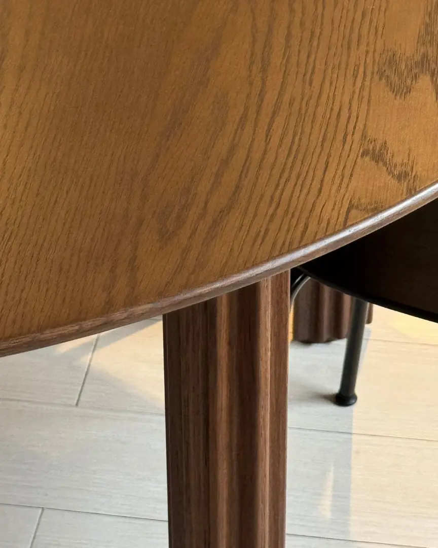 tavolo pranzo tondo allungabile Comfort circle rovere scuro