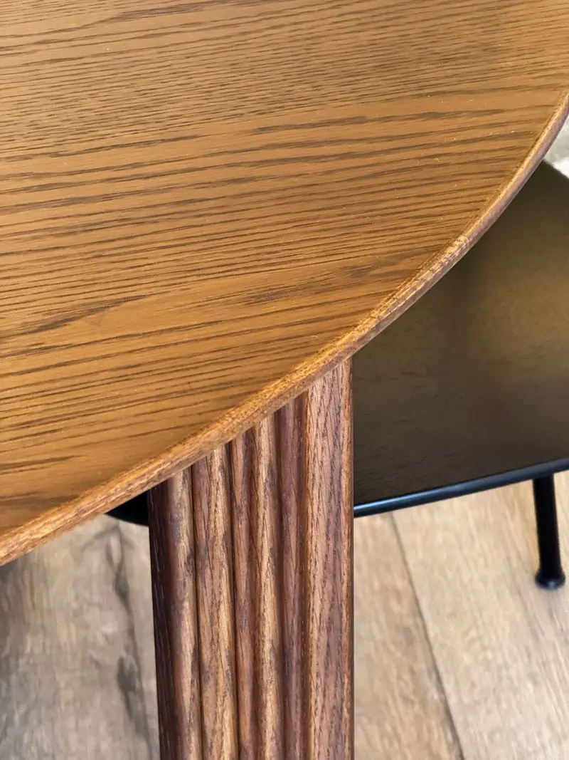 tavolo pranzo tondo allungabile Comfort circle rovere scuro