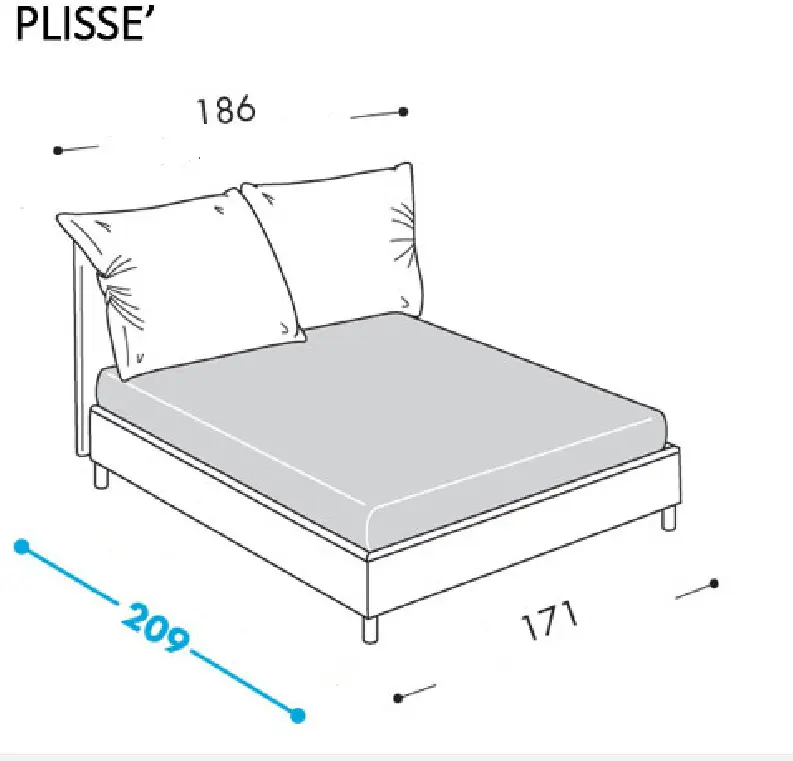 Oggioni Letto Plissè