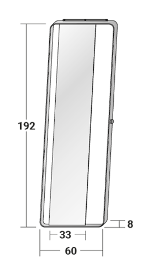 Specchio Bamboo Flou Natevo