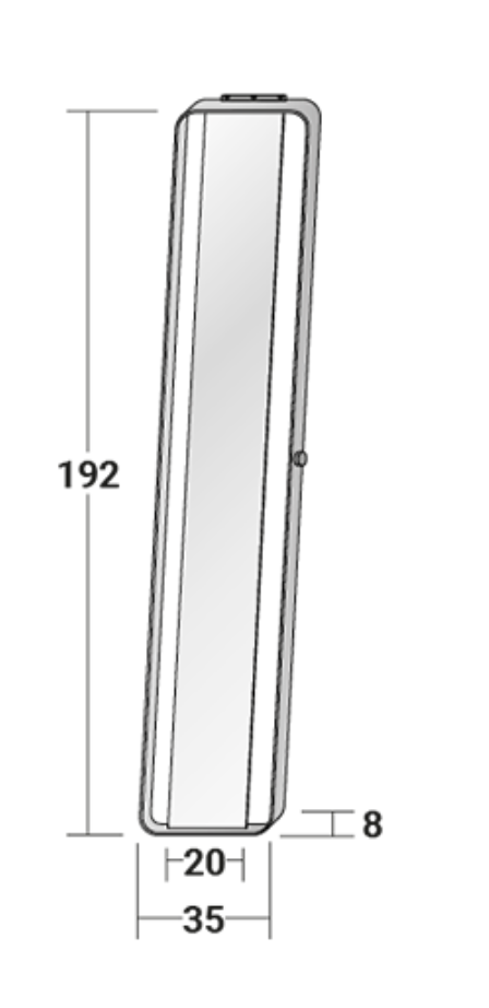 Specchio Bamboo Flou Natevo