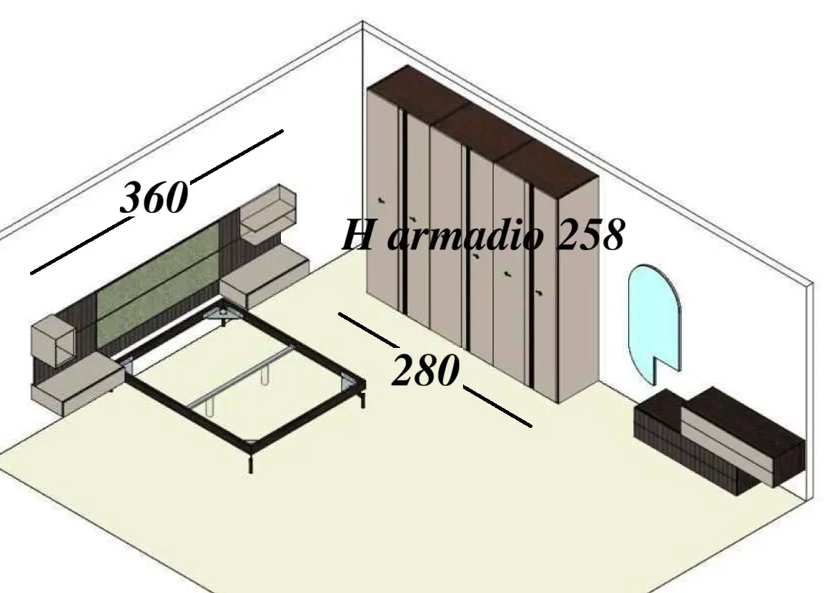Camera da letto matrimoniale in Offerta Speciale Orme