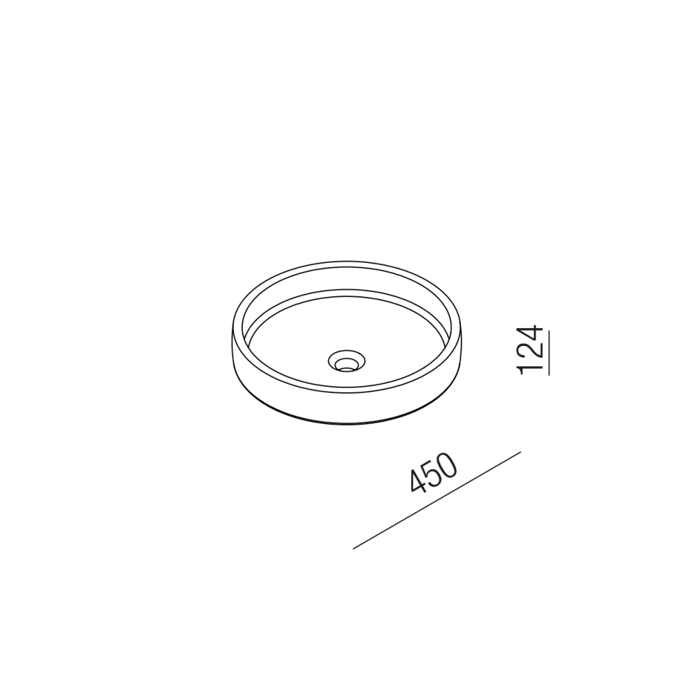 Lavabo d'appoggio Cenote Agape