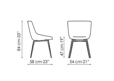 set 4 poltroncine Bonaldo