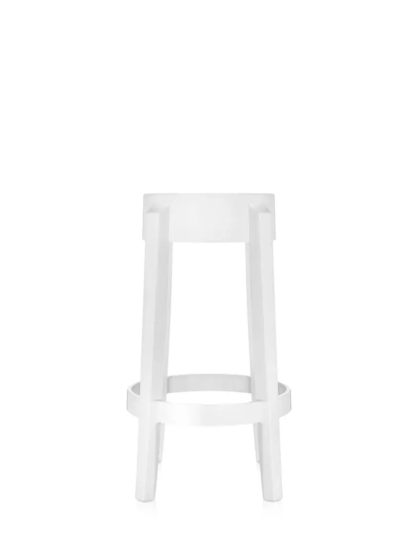 Charles Ghost Sgabello Bianco