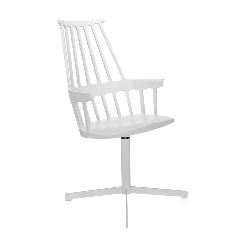 Sedia Comback gamba girevole Bianca